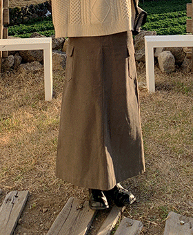 이브닝포켓 skirt (3color)